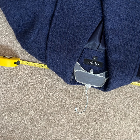 Kenneth Cole nwt blue purple midi coat- large - Picture 7 of 10